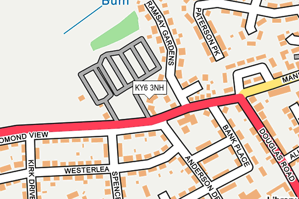 KY6 3NH map - OS OpenMap – Local (Ordnance Survey) KY6 3NH map - OS OpenMap – Local (Ordnance Survey)