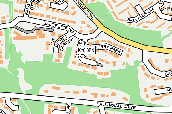 KY6 3PN map - OS OpenMap – Local (Ordnance Survey) KY6 3PN map - OS OpenMap – Local (Ordnance Survey)