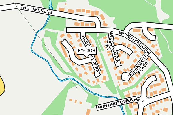 KY6 3QH map - OS OpenMap – Local (Ordnance Survey) KY6 3QH map - OS OpenMap – Local (Ordnance Survey)