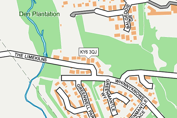 KY6 3QJ map - OS OpenMap – Local (Ordnance Survey) KY6 3QJ map - OS OpenMap – Local (Ordnance Survey)