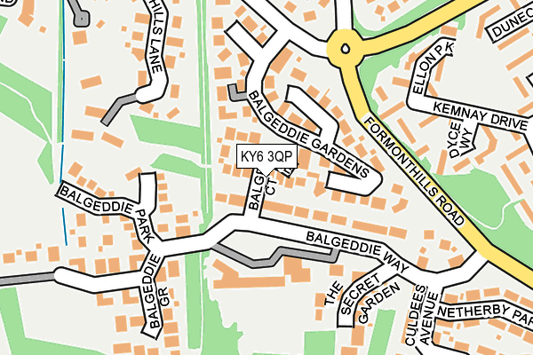 KY6 3QP map - OS OpenMap – Local (Ordnance Survey) KY6 3QP map - OS OpenMap – Local (Ordnance Survey)