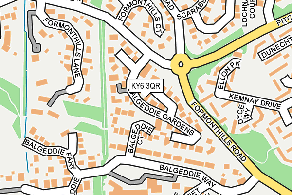 KY6 3QR map - OS OpenMap – Local (Ordnance Survey) KY6 3QR map - OS OpenMap – Local (Ordnance Survey)