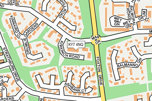 KY7 4NQ map - OS OpenMap – Local (Ordnance Survey) KY7 4NQ map - OS OpenMap – Local (Ordnance Survey)