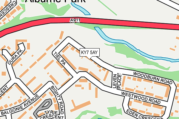 KY7 5AY map - OS OpenMap – Local (Ordnance Survey) KY7 5AY map - OS OpenMap – Local (Ordnance Survey)
