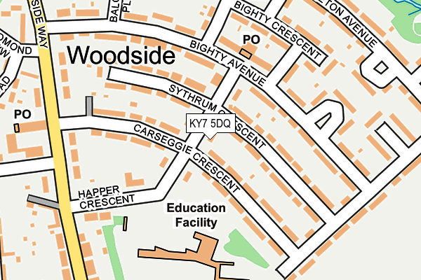 KY7 5DQ map - OS OpenMap – Local (Ordnance Survey) KY7 5DQ map - OS OpenMap – Local (Ordnance Survey)