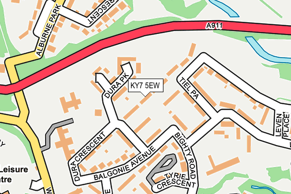 KY7 5EW map - OS OpenMap – Local (Ordnance Survey) KY7 5EW map - OS OpenMap – Local (Ordnance Survey)