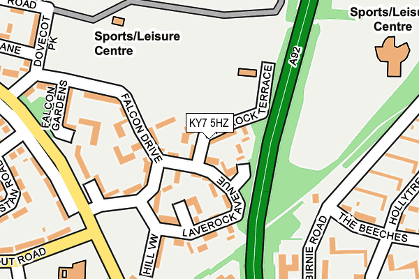 KY7 5HZ map - OS OpenMap – Local (Ordnance Survey)