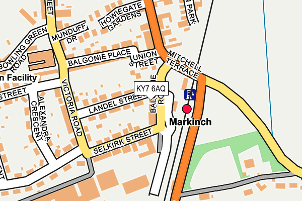 KY7 6AQ map - OS OpenMap – Local (Ordnance Survey)