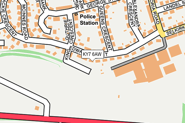 KY7 6AW map - OS OpenMap – Local (Ordnance Survey) KY7 6AW map - OS OpenMap – Local (Ordnance Survey)