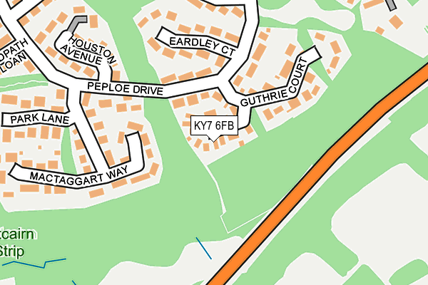 KY7 6FB map - OS OpenMap – Local (Ordnance Survey) KY7 6FB map - OS OpenMap – Local (Ordnance Survey)