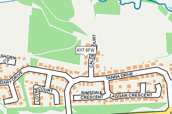 KY7 6FW map - OS OpenMap – Local (Ordnance Survey) KY7 6FW map - OS OpenMap – Local (Ordnance Survey)