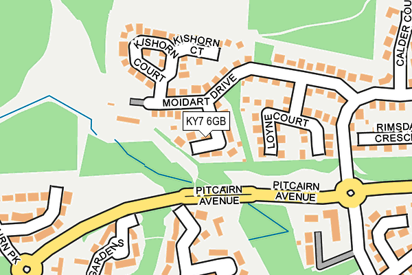 KY7 6GB map - OS OpenMap – Local (Ordnance Survey) KY7 6GB map - OS OpenMap – Local (Ordnance Survey)