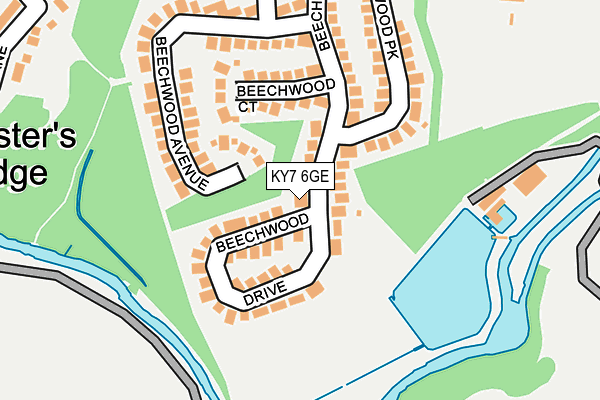 KY7 6GE map - OS OpenMap – Local (Ordnance Survey) KY7 6GE map - OS OpenMap – Local (Ordnance Survey)