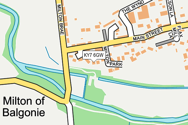 KY7 6GW map - OS OpenMap – Local (Ordnance Survey) KY7 6GW map - OS OpenMap – Local (Ordnance Survey)