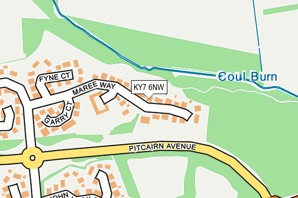 KY7 6NW map - OS OpenMap – Local (Ordnance Survey) KY7 6NW map - OS OpenMap – Local (Ordnance Survey)
