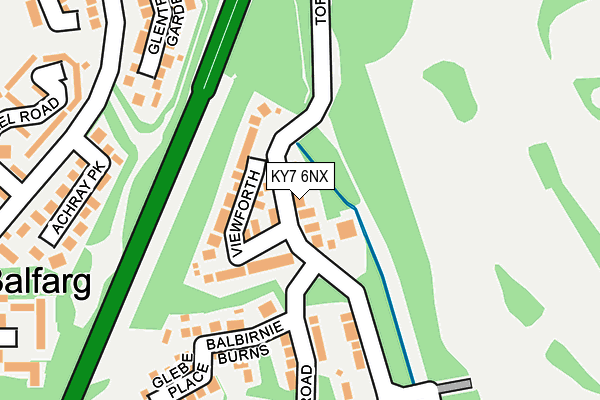 KY7 6NX map - OS OpenMap – Local (Ordnance Survey) KY7 6NX map - OS OpenMap – Local (Ordnance Survey)