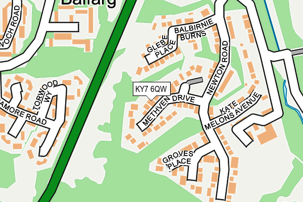 KY7 6QW map - OS OpenMap – Local (Ordnance Survey) KY7 6QW map - OS OpenMap – Local (Ordnance Survey)