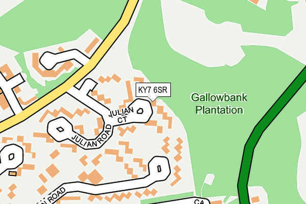KY7 6SR map - OS OpenMap – Local (Ordnance Survey) KY7 6SR map - OS OpenMap – Local (Ordnance Survey)