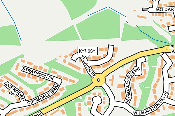 KY7 6SY map - OS OpenMap – Local (Ordnance Survey) KY7 6SY map - OS OpenMap – Local (Ordnance Survey)