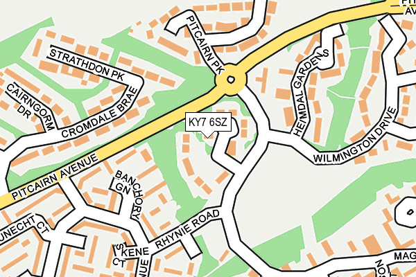 KY7 6SZ map - OS OpenMap – Local (Ordnance Survey) KY7 6SZ map - OS OpenMap – Local (Ordnance Survey)