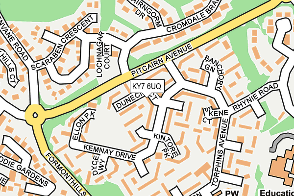 KY7 6UQ map - OS OpenMap – Local (Ordnance Survey)