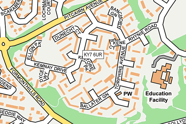 KY7 6UR map - OS OpenMap – Local (Ordnance Survey) KY7 6UR map - OS OpenMap – Local (Ordnance Survey)