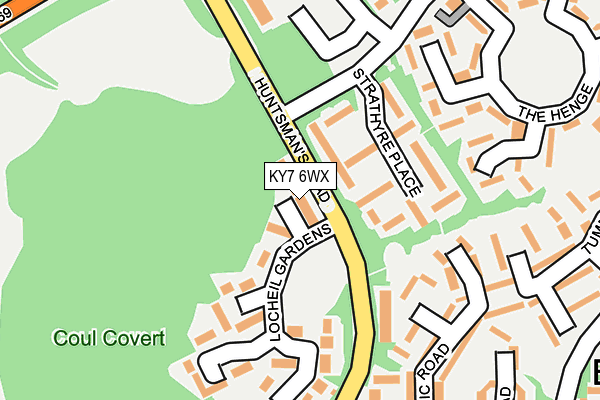 KY7 6WX map - OS OpenMap – Local (Ordnance Survey) KY7 6WX map - OS OpenMap – Local (Ordnance Survey)
