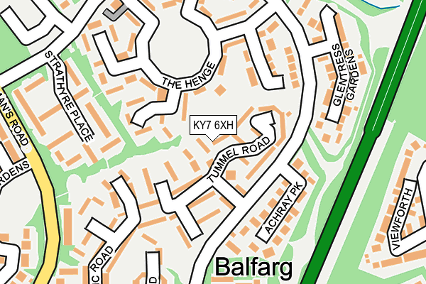 KY7 6XH map - OS OpenMap – Local (Ordnance Survey)