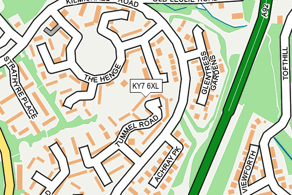 KY7 6XL map - OS OpenMap – Local (Ordnance Survey) KY7 6XL map - OS OpenMap – Local (Ordnance Survey)