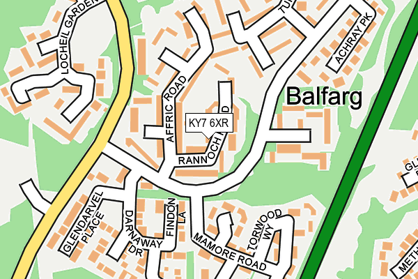 KY7 6XR map - OS OpenMap – Local (Ordnance Survey) KY7 6XR map - OS OpenMap – Local (Ordnance Survey)