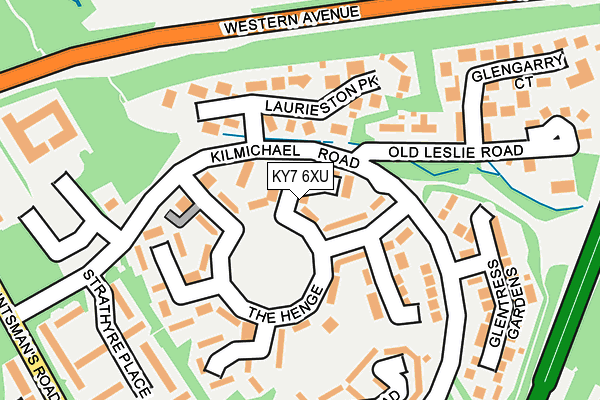 KY7 6XU map - OS OpenMap – Local (Ordnance Survey) KY7 6XU map - OS OpenMap – Local (Ordnance Survey)