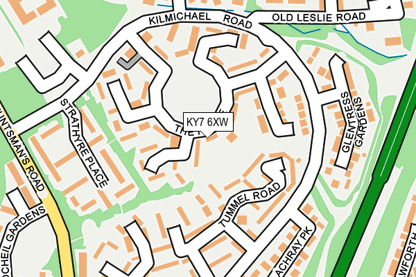 KY7 6XW map - OS OpenMap – Local (Ordnance Survey) KY7 6XW map - OS OpenMap – Local (Ordnance Survey)