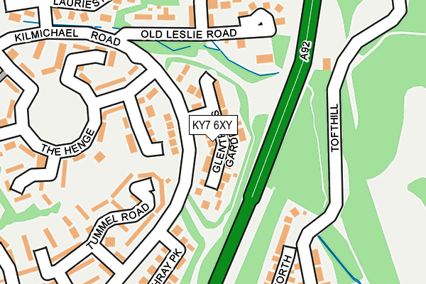 KY7 6XY map - OS OpenMap – Local (Ordnance Survey) KY7 6XY map - OS OpenMap – Local (Ordnance Survey)