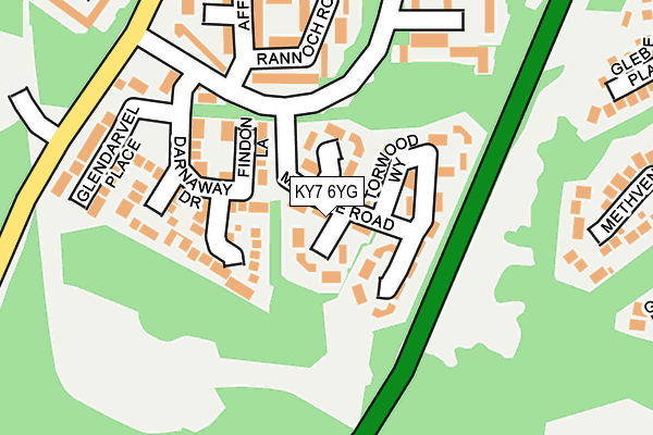 KY7 6YG map - OS OpenMap – Local (Ordnance Survey) KY7 6YG map - OS OpenMap – Local (Ordnance Survey)