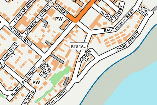 KY8 1AL map - OS OpenMap – Local (Ordnance Survey) KY8 1AL map - OS OpenMap – Local (Ordnance Survey)