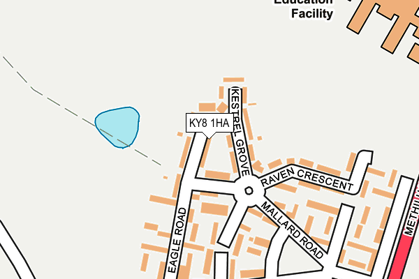 KY8 1HA map - OS OpenMap – Local (Ordnance Survey) KY8 1HA map - OS OpenMap – Local (Ordnance Survey)