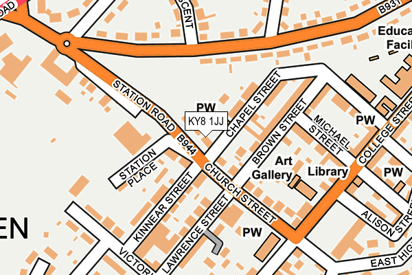 KY8 1JJ map - OS OpenMap – Local (Ordnance Survey) KY8 1JJ map - OS OpenMap – Local (Ordnance Survey)