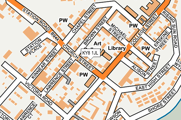 KY8 1JL map - OS OpenMap – Local (Ordnance Survey)