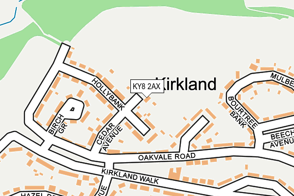 KY8 2AX map - OS OpenMap – Local (Ordnance Survey) KY8 2AX map - OS OpenMap – Local (Ordnance Survey)