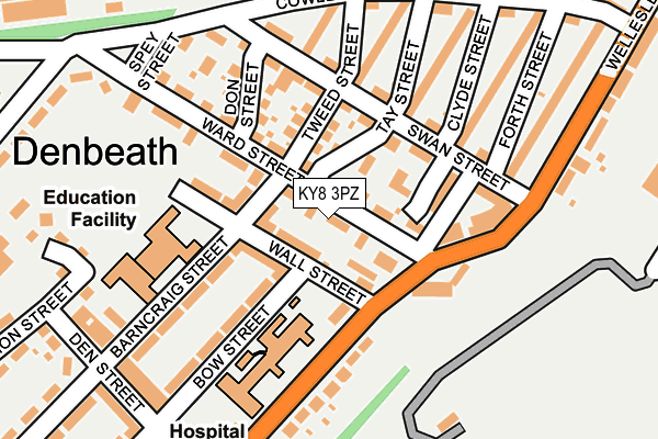 KY8 3PZ map - OS OpenMap – Local (Ordnance Survey) KY8 3PZ map - OS OpenMap – Local (Ordnance Survey)