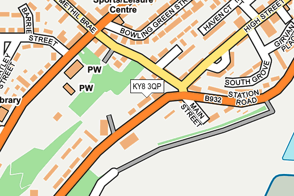 KY8 3QP map - OS OpenMap – Local (Ordnance Survey) KY8 3QP map - OS OpenMap – Local (Ordnance Survey)
