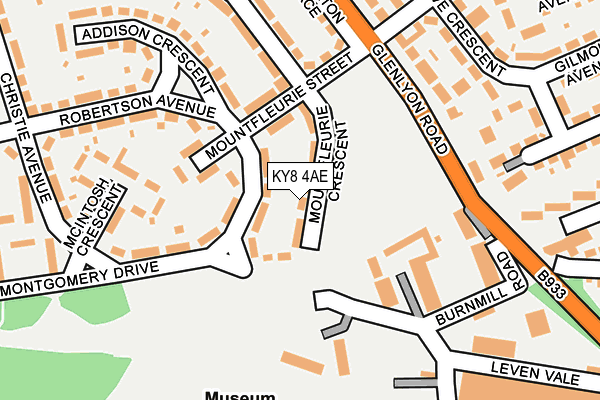 KY8 4AE map - OS OpenMap – Local (Ordnance Survey) KY8 4AE map - OS OpenMap – Local (Ordnance Survey)