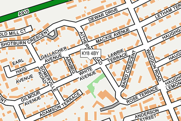 KY8 4BY map - OS OpenMap – Local (Ordnance Survey) KY8 4BY map - OS OpenMap – Local (Ordnance Survey)