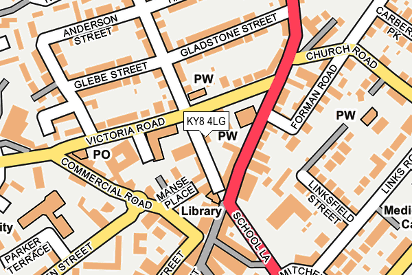 KY8 4LG map - OS OpenMap – Local (Ordnance Survey) KY8 4LG map - OS OpenMap – Local (Ordnance Survey)