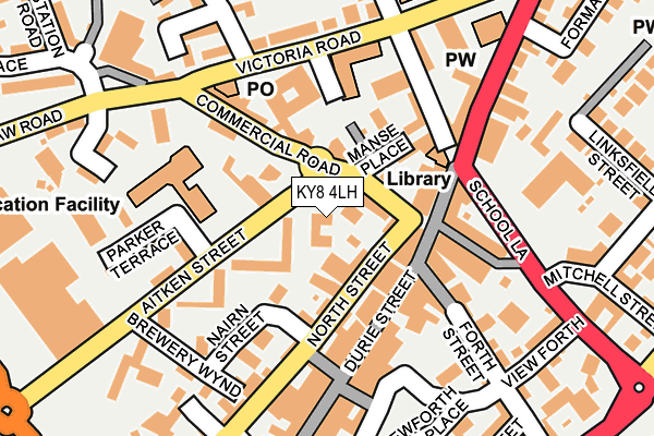 KY8 4LH map - OS OpenMap – Local (Ordnance Survey) KY8 4LH map - OS OpenMap – Local (Ordnance Survey)