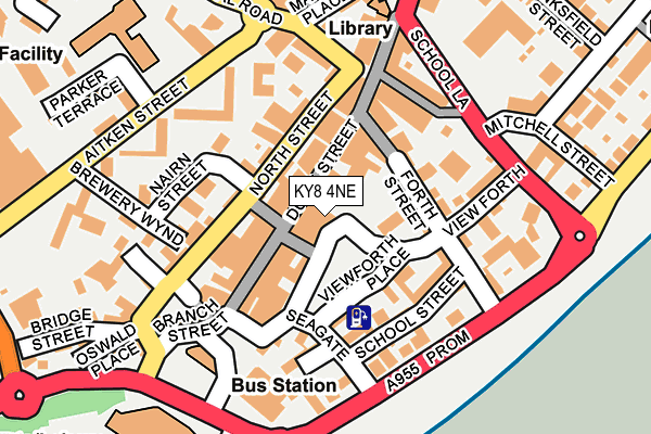 KY8 4NE map - OS OpenMap – Local (Ordnance Survey) KY8 4NE map - OS OpenMap – Local (Ordnance Survey)
