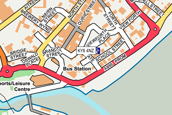 KY8 4NZ map - OS OpenMap – Local (Ordnance Survey) KY8 4NZ map - OS OpenMap – Local (Ordnance Survey)