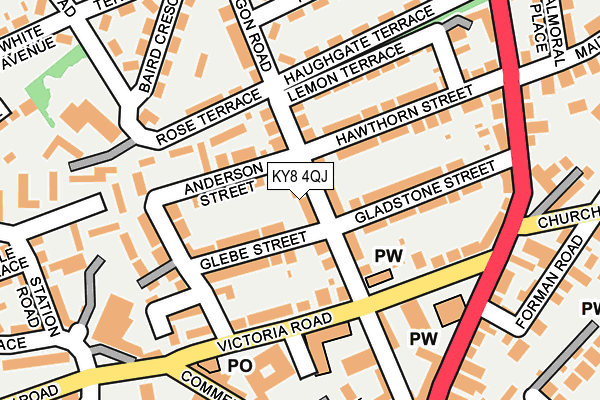 KY8 4QJ map - OS OpenMap – Local (Ordnance Survey) KY8 4QJ map - OS OpenMap – Local (Ordnance Survey)