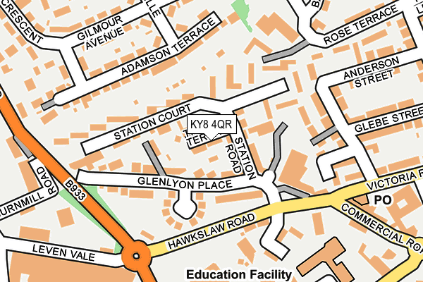 KY8 4QR map - OS OpenMap – Local (Ordnance Survey) KY8 4QR map - OS OpenMap – Local (Ordnance Survey)