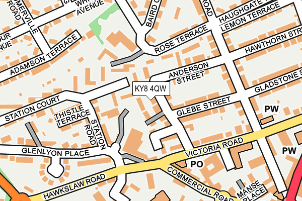 KY8 4QW map - OS OpenMap – Local (Ordnance Survey) KY8 4QW map - OS OpenMap – Local (Ordnance Survey)
